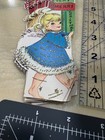 Vintage 50s Christmas Card Die Cut Embossed Glitter No Envelope Retro Lot