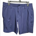Under Armour Mens Iso Chill Golf Shorts 9 Inch Inseam Navy Blue Size 34 New