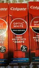 6 Colgate Optic White Pro Series Stain Prevention 3oz -exp  12 26 