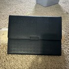 Coach F59496 Black Leather Organizer Planner Portfolio Folio Folder W  Notepad