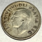 1950 Canada 10 Cents Dime 0 8000 Silver Asw 0 06 Oz Coin Free Shipping - 2479