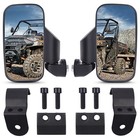 Utv Side Mirrors   Center Mirror For 2017-2026 Polaris Ranger 500 570  900  1000