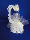 New Vintage Wilton Petite  dainty Charm  White Wedding Cake Top  106-931