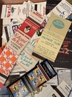 Vintage Matchbook Cover Collection Mixed Covers Bulk - No Matches 75 Lot Bundle