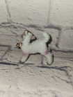 Vintage Sugar Sand Textures Lamb Figurine W  Halo   Bell 3 1 2 