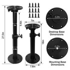 Detachable Rv Table Legs Adjustable Height 45   27cm Reinforced Aluminum Upgraded