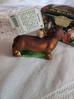 Old World Christmas Dachshund Glass Dog Christmas Ornament 12219