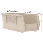 Akro-mils 12 Pack Akrobins Plastic Storage Bins  Space-saving Organizers  Blue