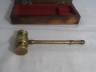 5-1 2  Solid Brass Gavel In Box