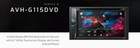 Pioneer Avh-g115dvd In-dash Double-din Dvd Player Usb Multimedia  no Bluetooth 