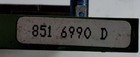 851 6990 D Pcb Ccu-pil 186 Unv Csl1b Charmilles - Used-untested