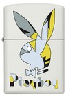 Playboy Puzzle White Matte Pocket Lighter