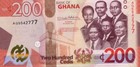 Ghana 200 Cedis 2022 P 51 Unc