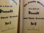 Pounds Family History   Genealogy  2 Volumes  Mostly Southern Us 