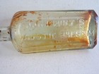 Antique Veterinary Horse Medicine Bottle Gombault s Caustic Balsam Glass