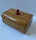 Vintage Wooden Box Mid Century Jewellery Trinket Antique Wood Chest 1950   s