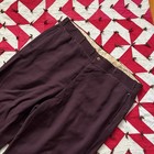 Vintage 1940s Brown Woolen Pants Mens 37 X 29 As Is Worn Flaws Repairs 