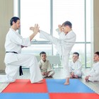 Sivan And Fitness Reversible Interlocking Karate Mat  Red blue  40 x40 x1 
