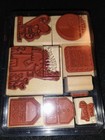 Stampin  Up  Set Of 8 Rubber Stamps  New  Lot   2