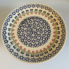 Boleslawiec Polish Pottery Cake Stand Platter Stoneware 10  Christmas Handmade