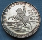 1967 Haiti 10 Gourdes  999 Silver Coin With Some Color Toning Along Rim