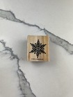 Stampin Up Snowflake Winter Wood Rubber Stamp 