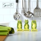 Animal Salt And Pepper Shakers With Toothpick Holder Set  frog  Frog