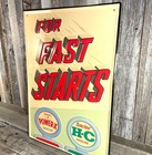Sinclair H-c Gas Oil Large 20  Embossed Metal Steel Sign Garage Vintage New