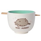  Enesco Pusheen The Cat Hungry Ramen Bowl With Chopsticks 3 94 Inch 