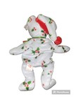 Ty Beanie Baby 1998 Holiday Teddy  Retired Christmas Mistletoe Red Green White