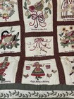 12 Days Of Christmas Handmade Quilt Wall Hanging Limited 3333 4000 Vtg- Read 