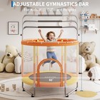60  Kids Trampoline With Enclosure - Safe Indoor outdoor Bounce  400 Lb Capacity