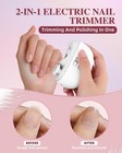 Rechargeable Electric Nail Clipper    quiet Dual-speed Fingernail Trimmer With Led