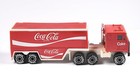 1987 Vintage Coca-cola Coke Tractor Trailer Semi Truck Remco Toy With Bottles