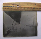 German Street Market Kids Fashions Antique Glass Plate Negative B w Photograph