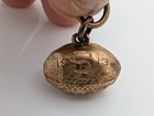 1913 Antique 10k Gold Football Charm Pendant - B v  Wakefield Fullback - Rare