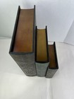Set Of 3 Decorative Faux Book Storage Boxes     Vintage Style Hidden Compartmntsii