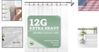 Elegant 72 x72  Extra Heavy-duty Waterproof Shower Curtain Liner - Clear