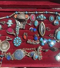 Martinez 925 Sterling Silver Southwestern Turquoise Jewelry Mixed Lot 29pc