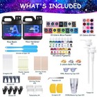 Epoxy Resin 82oz - Clear Epoxy Resin Kit With 15 Pigments And 15 Colors Of Mi   