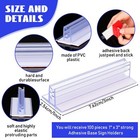 100 Pcs 1 X 3 Inch Sign Holder Adhesive Base Sign Holders Multiple Uses For C   