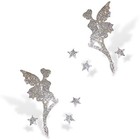 Cb Various Patterns Value Pack Crystal Car Self-adhesive Pair Of Fairy   Stars