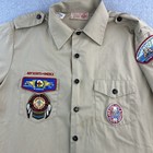 Vintage Boy Scouts Of America Shirt Mens Large Eagle Scout Patches Usa Bsa 90s