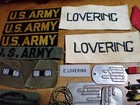 Ww11 Us Army Grouping Dog Tags Patches Medal Unit Pins Everett Lovering