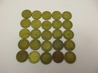 New York City Transit Subway Token Lot Of 25 Solid Brass 1980