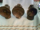3 Vintage Brass 1 Justrite 2 Guy Dropper Miners Carbide Lamp Coal Miners Light