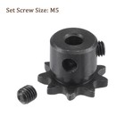 Roller Sprocket B Type -  9 Tooth X 5mm Id  With Set Screws For Iso 04c