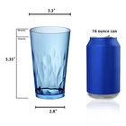 Jgirl Unbreakable Plastic Drinking Glasses  set Of 6   Assorted Colors 