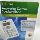 At t 1855 Digital Answering System Speakerphone Corded Telephone White New Nib