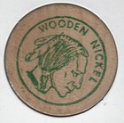 1975  William O    Elizabeth L  Wisslead  5th Wedding Anniversary  Wooden Nickel
